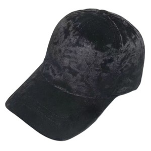 Gorra de béisbol de terciopelo dorado de color sólido con logotipo personalizado al por mayor, gorras de camionero de terciopelo de color sólido a la moda para mujer para exteriores - Product Image 5