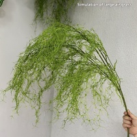 Groothandel Nieuwe Simulatie Groen Mos Lucht Gras Asperges Gras Dragon Mos Zachte Bruiloft Decoraties Nep Kunstmatige Plant