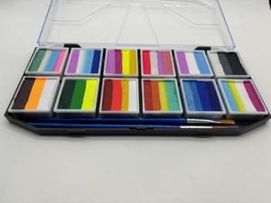 Chuyên Nghiệp Mới Có Thể Giặt Nghệ Thuật Đảng Mỹ Phẩm Màu Bút Kẻ Mắt Trang Điểm Chia Bánh Mặt Sơn 12 Màu Set - Product Image 4