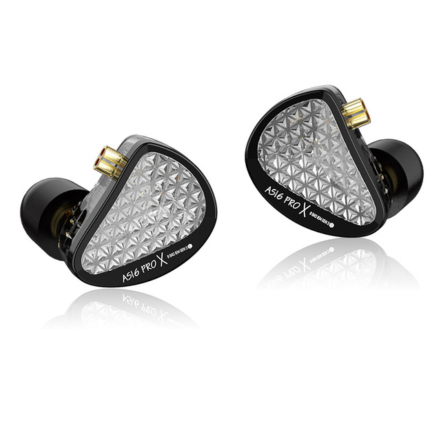 KZ AS16 PRO X New 1DD+7BA Hybrid In-ear HIFI Monitor Music Wired Earphones Sports Games Bass Headset 3.5MM Android Pro Earplugs