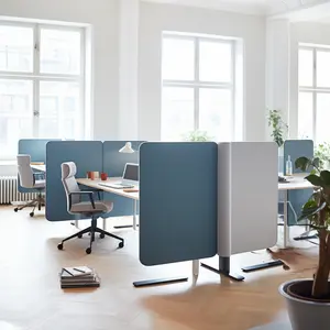 PET felt partition soundproof high modesty polyester fiber acoustic screens office furniture desk panel