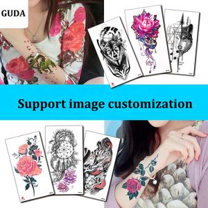 Autocollants de tatouage imperméables à la mode, série de bras complets <span class=keywords><strong>2022</strong></span>, animaux, plantes, fleurs, totem, crâne, 600 en option - Product Image 3