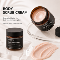 Private Label Salicylic Acid Sugar Scrub Body Mask Vegan Cream Exfoliator Hydrating Moisturizing Body Scrub for All Skin Types