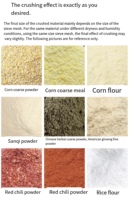 Broyeur à marteaux haute performance pour maïs, machine de broyage de céréales pour l'alimentation animale, pour maïs, blé, haricots, épices, piments