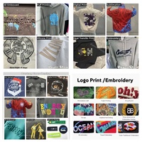 Pulls à capuche et sweats en gros pour fabricants, personnalisés, de haute qualité, 350 g/m², lourds, de luxe, avec logo imprimé DTG et broderie