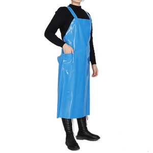 Grembiule in gomma impermeabile per lavaggio in PVC bavaglino lungo grembiule per pulizia resistente grembiule industriale