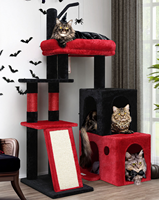 Toptan Çok Katlı Kedi Ağacı Kulesi, Büyük Kedi Evi, Sisal Tırmalama Direği, Rampa, Hamak ve İnteraktif Oyuncaklar ile