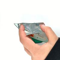 Sachets personnalisés écologiques à fermeture éclair sur 3 côtés, en aluminium, pour masques faciaux, échantillons de lotion en plastique résistants à l'humidité