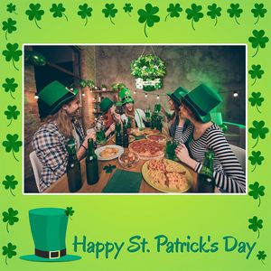 DAMAI - Adorno para Puerta del Día de San Patricio, Letrero Colgante de Madera, Decoración Irlandesa de Madera para una Feliz Fiesta del Día de San Patricio, Decoración para la Puerta Principal - Product Image 3