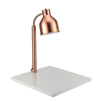 Lampe chaude en marbre blanc Lampe de chaleur alimentaire Buffet Station de chauffage et de réchauffement électrique 250W Argent Or BW301B