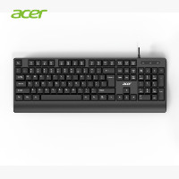 Clavier filaire de bureau Acer OAK032 avec repose-poignets prolongé, connectique USB, étanche, 104 touches, pour ordinateur de