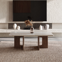 Table basse carrée moderne de luxe en bois MDF de style nordique pour la maison ou l'hôtel, tables de café pour salle à manger, meubles de salon en bois