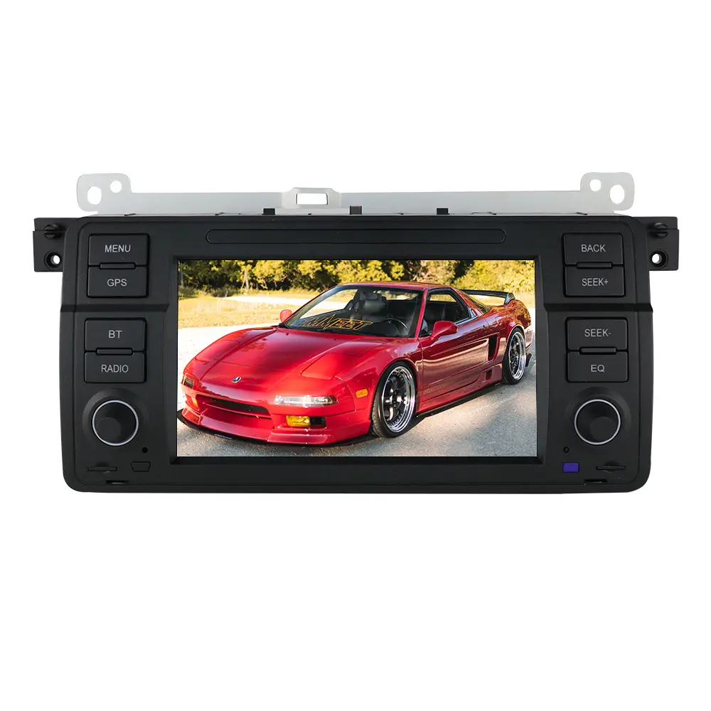 Android 10 7 Inci Video Mobil GPS CD Radio DVD Player MP3 Stereo Sistem Media Bantuan Membalikkan untuk BMW E46