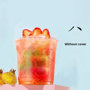 ถ้วยชาและชามฟองพลาสติก PET แบบใช้แล้วทิ้งสำหรับโจ๊กรากบัวบรรจุภัณฑ์เยลลี่น้ำแข็งเกี๊ยวเคลือบยูวีขนาด16ออนซ์ - Product Image 6