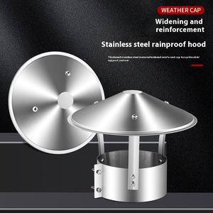 Tapa de lluvia de acero inoxidable a prueba de viento para <span class=keywords><strong>chimenea</strong></span> cubierta exterior de tubo de escape para estufa de tierra <span class=keywords><strong>chimenea</strong></span> tapa de escape de humo - Product Image 5