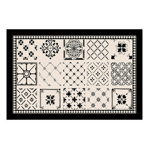 Alfombra de Baño Absorbente Antideslizante de Diatomita con Diseño Geométrico Rectangular - Product Image 4