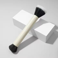Pinceau de maquillage individuel pour fond de teint, en poils synthétiques doux et vegan, format voyage, avec logo personnalisé, vente en gros usine