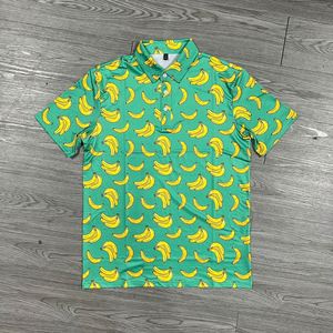 T-shirt de golf décontracté en polyester respirant pour l'été, avec impression par sublimation intégrale personnalisée, pour adultes et enfants, polos - Product Image 2