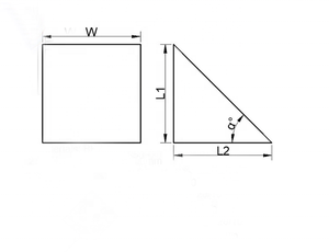 Optical Glass Reflection <strong>Right</strong> Angle <strong>Triangular</strong> Wedge <strong>Prism</strong> - Product Image 6
