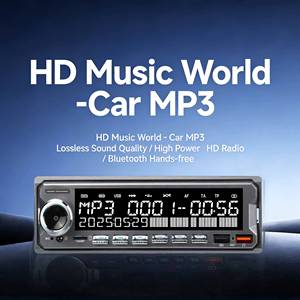 MP3 <b>Player</b> 7388 High Power 6 RCA Channels RGB Keys+White Backlit LCD Screen Dual <b>USB</b> FM BT TF Car Radio - Product Image 4