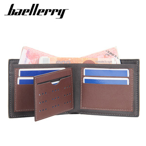 Baellerry <b>Men's</b> Short <b>Wallet</b> PU Leather Multi-Card Slot Business Style Everyday Use - Product Image 2