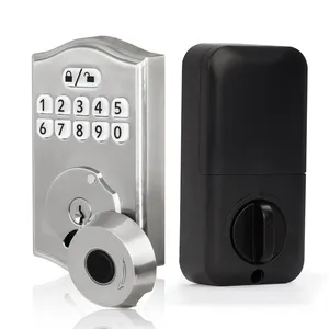 Front Door Smart Locks Electric Keypads Code Smart Door Deadbolt Lock for Wooden Metal Door