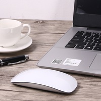 Stok Tersedia Upgrade Mini BT Mute Wireless Mouse Ultra Slim 3D Optical Sensitive Touch Portable Rechargeable Laptop Desktop