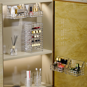 Mirror Cabinet Storage Box Wall Mounted Pet Cosmetic Organizer For Bathroom Makeup Skin Care Lipstick Small Sundries Rack - Product Image 4