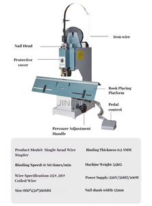 Macchina per Cucitura Piana ad Alta Velocità, Cucitrice Elettrica per Fili per Tipografie - Product Image 6