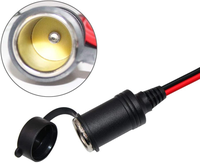 Câble d'extension allume-cigare de voiture 12V de 1,8 m, prise mâle vers prise femelle, avec lumières LED, 16AWG, fusible 15A