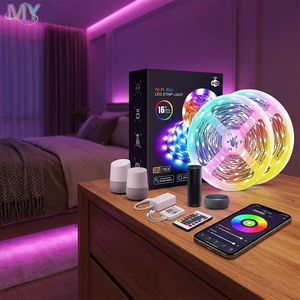 Tira de Luces LED de 5m 10m 15m 20m, USB, PC, WiFi, Control por Aplicación Inteligente, Tira de Luces RGB 5050 con Control Remoto para Almacén - Product Image 5