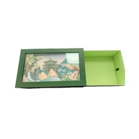 Boîtes à thé en papier personnalisées en forme de tiroir pour emballage cadeau, avec illustration, production en série en usine