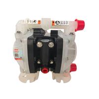 Pompa Diafragma Pneumatik Non-Metalik Inger-soll Rand ARO 666053-322 1/2", Rumah Pompa dari Polipropilena, Komponen Nitril