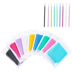 Hisopo desechable para pestañas, palo de microfibra de plástico para limpieza de extensiones de pestañas, herramienta de belleza - Product Image 3