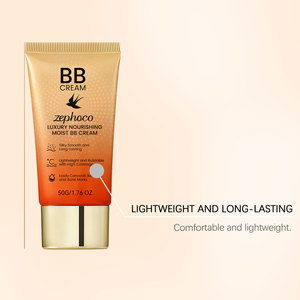 ZEPHOCO Crema <span class=keywords><strong>BB</strong></span> Hidratante, Base de Maquillaje Ligera, Cobertura Natural, Prebase Facial, Cosmético de Belleza Diario 50g OBM - Product Image 4