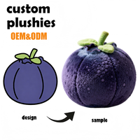 Jouets en peluche personnalisés en gros, créez votre propre design de cupcake pour cadeaux de fête, peluches promotionnelles personnalisées
