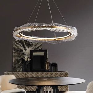 Contemporary Glass Deco Lighting Chandelier Latest Hanging Lamp for Home Living Room Pendant Lights - Product Image 6