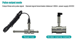 Đồng hồ đo lưu lượng tuabin kẹp đồng hồ đo lưu lượng nước SS304 24VDC RS485 4-20mA đầu ra - Product Image 5