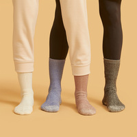 Chaussettes en laine mérinos Woolsoom Walk Crew pour adultes et enfants, idéales pour la randonnée, le trekking, respirantes, écologiques, confortables et amortissantes pour l'été