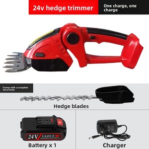 Taille-haie électrique rechargeable double usage, cisailles de jardinage, <span class=keywords><strong>tondeuse</strong></span> à gazon, taille-bordures, électrique au lithium à une main - Product Image 6