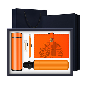 Coffret Cadeau d'Entreprise Promotionnel A5 avec Carnet, Stylo Personnalisé, Gourde 500ml, Clé USB 32G, Parapluie Automatique - Cadeau d'Affaires Personnalisable 5-en-1 - Product Image 3