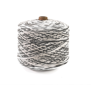 Ücretsiz örnek 62% BCI pamuk 38% geri dönüşüm Polyester bant karışımlı örgü kazak halı için fantezi iplik çok renkli Hilo Mezclado - Product Image 2