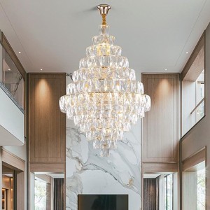 Lampadario di Cristallo Moderno per Lobby di Hotel, Nuovo <span class=keywords><strong>Design</strong></span> per <span class=keywords><strong>Soggiorno</strong></span>, Villa, Scala, Soffitto Alto, Lussuosa Lampada a Sospensione - Product Image 2