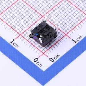 TSD001A04126A Tactile Switch Through hole Component (THT)-4P,6x6mm Switch Round Button 2.6N Through Hole 6mm - Product Image 2