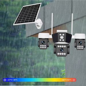 4G Solar 12MP HD <span class=keywords><strong>3</strong></span>-Linsen Bewegungserkennung Automatische Verfolgung PTZ Vollfarbige Nachtsicht Zwei-Wege-Audio Netzwerk-Sicherheitskamera - Product Image 6
