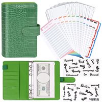 Carnet de notes en gros A5 A6, organiseur de travail à spirale 6 anneaux, agenda professionnel, classeur de budget, couverture en cuir PU couleur macaron bonbon