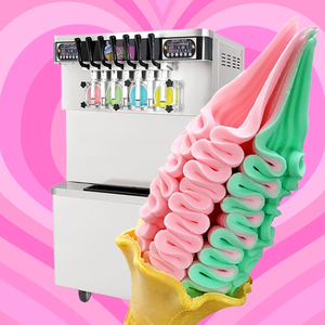 Macchina per Gelato Soft Serve Automatica a 7 Gusti, Conservazione Notturna, Senza Lavaggio, Gelatiera per Yogurt Congelato per Uso Commerciale - Product Image 6