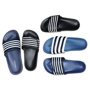 High Quality Custom Logo Flat Fabric Tape Ladies Slides Slipper Sandals Slippers For Man Women