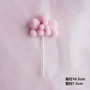 10 Piezas de Decoración de Pastel de Nubes de Algodón Suave y Coloridas, Adorno de Pastel de Nubes Blancas Tridimensionales para Decoración de Pasteles de Cumpleaños - Product Image 4