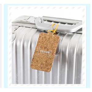 Etiquetas de equipaje de corcho PU, tarjetas de embarque, etiquetas de nombre, porta boletos, porta pasaportes, regalos promocionales personalizados - Product Image 2